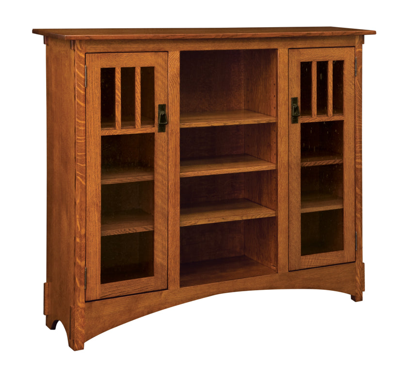 Deluxe Mission Bookcase w/drawers