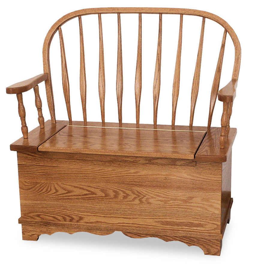 Bent Feather Bow Bench