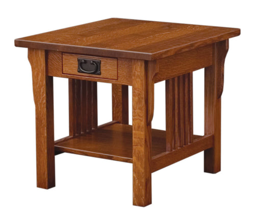 Camden Mission End Table Open