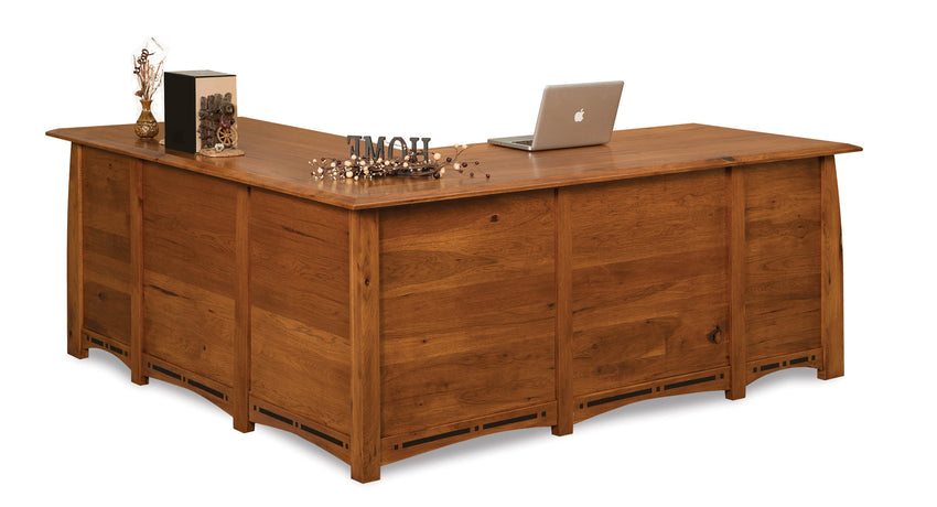 Boulder Creek 8 drawer L desk