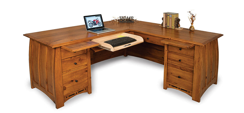 Boulder Creek 8 drawer L desk