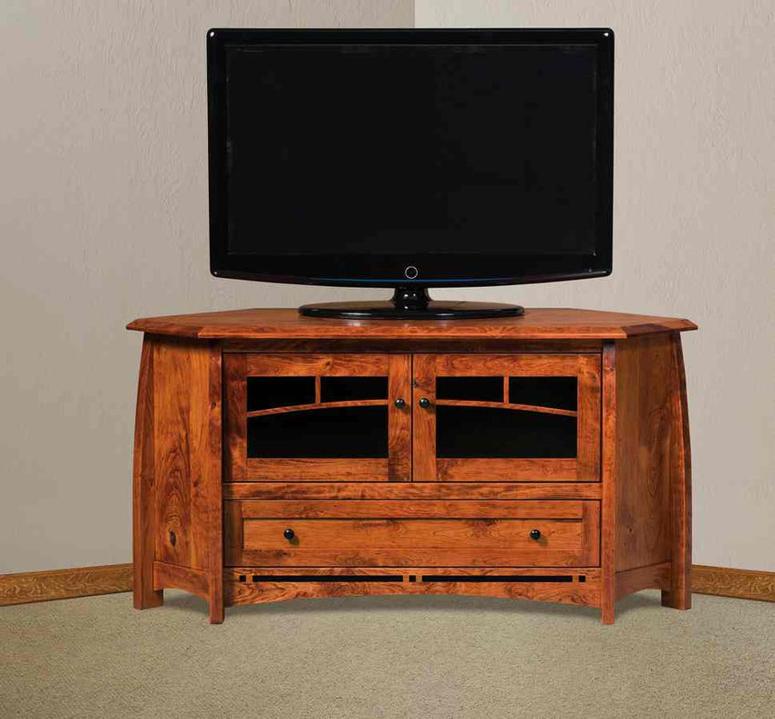 Boulder Creek 2 door, 1 drawer Corner media console