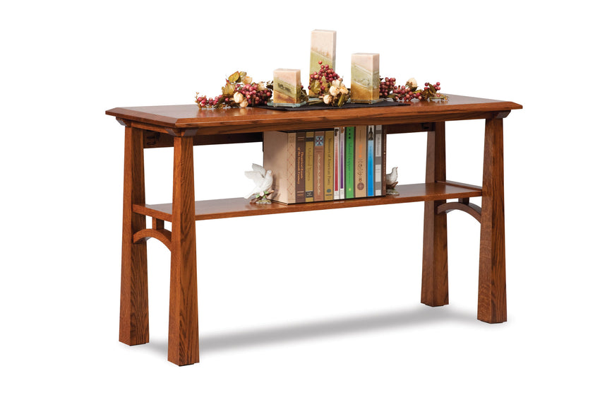 Artesa Open Sofa Table w/Shelf