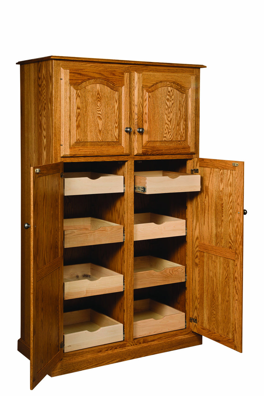 Lux Traditional 4-Door Pantry w/rollout shelf