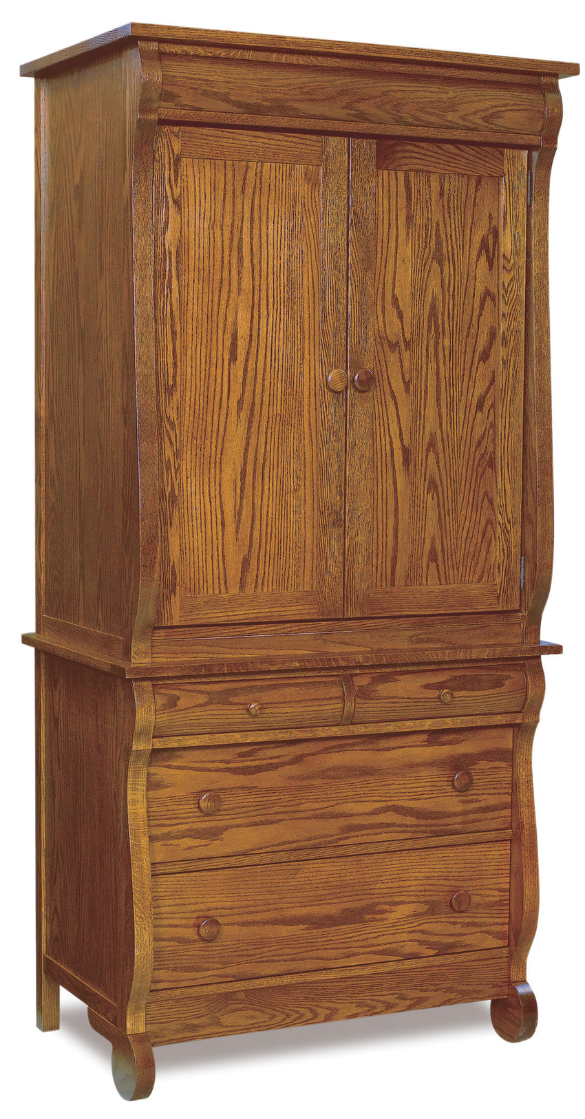 Old Classic Sleigh Armoire 2 pc.