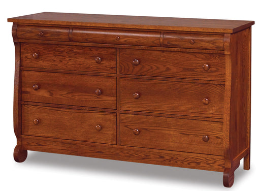Old Classic Sleigh 9 Drawer Dresser