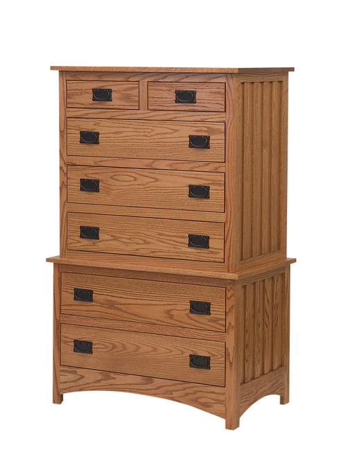 Schwartz Mission Chest on Chest, 7 Drawers (2 pc.)