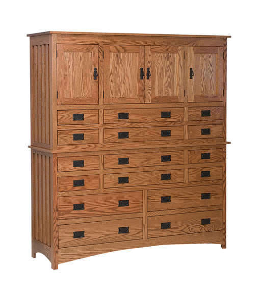 Schwartz Mission Mule Chest, 16 Drawers, 4 Doors (2 pc.)