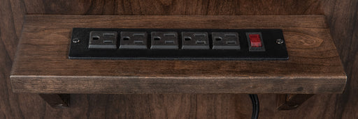 Artesa 5 drawer desk w/unfinished backside