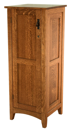 Flush Mission Jewelry Armoire with lockable door