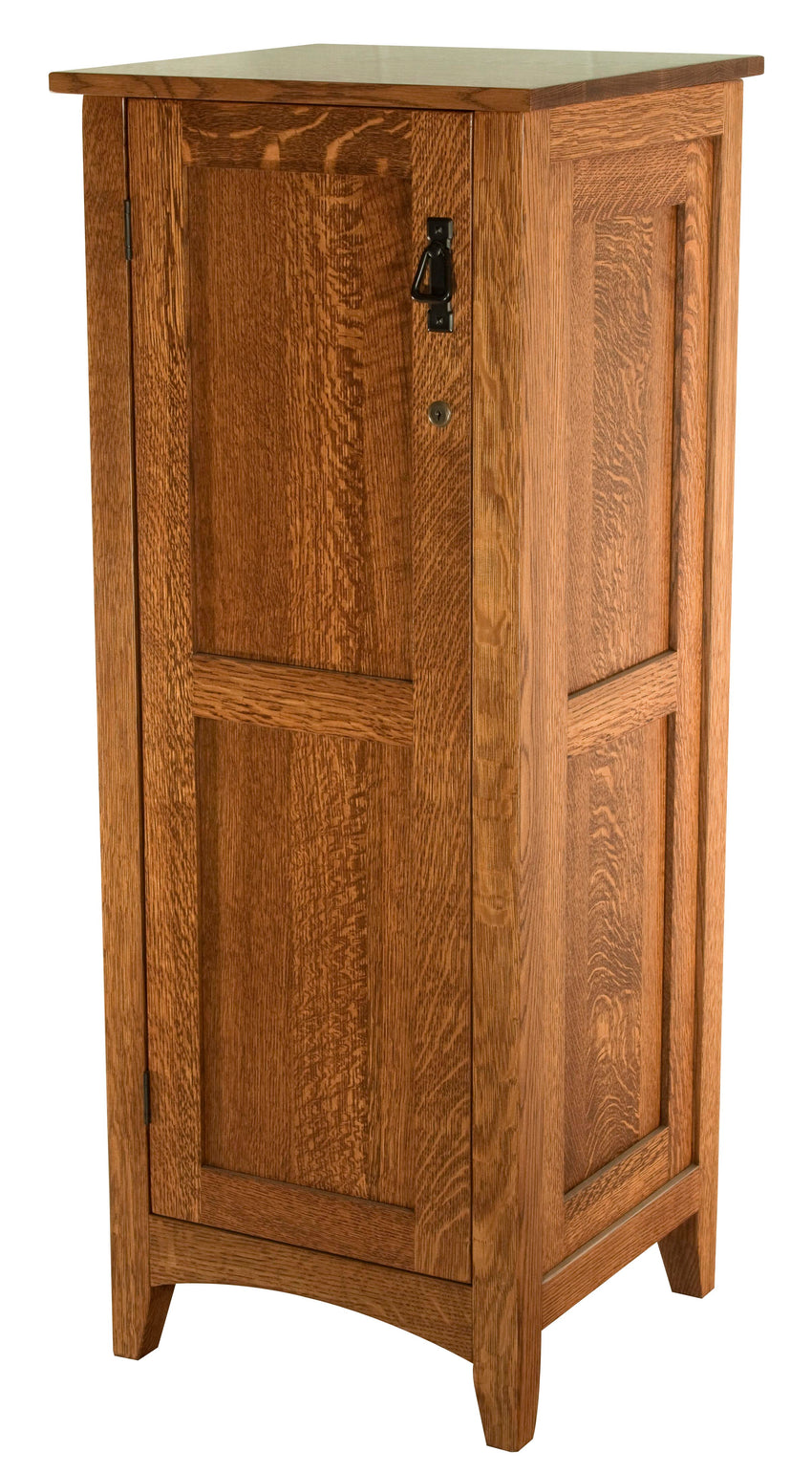 Flush Mission Jewelry Armoire with lockable door