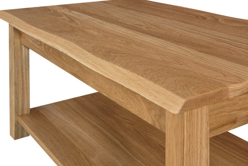 Artesa Glass Top Coffee Table w/Shelf