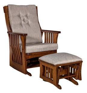 Sebana Slat Glider and Ottoman