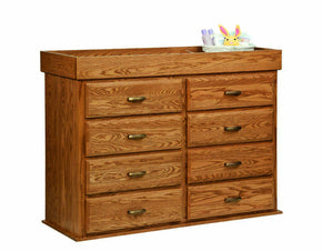 Reversible Changing Table/ 8 Drawer Dresser