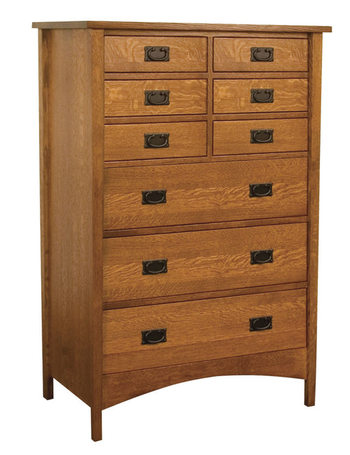Arts & Crafts Chest of Drawers, 9 drawers