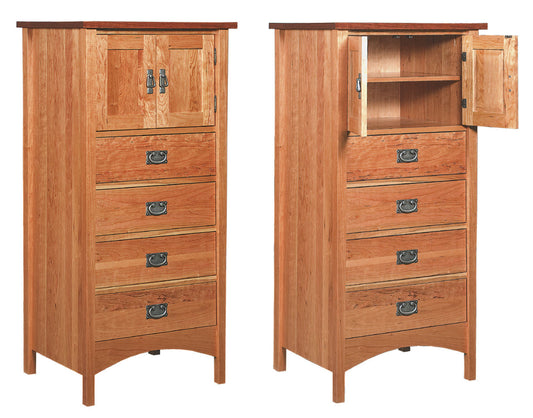 Arts & Crafts Lingerie Chest, 6 equal drawers