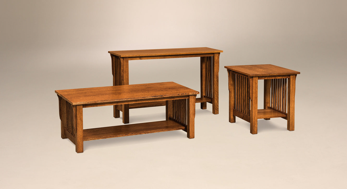 Cubic Slat Occasional Tables - No Drawers