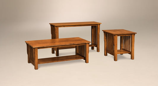 Cubic Slat Occasional Tables - No Drawers