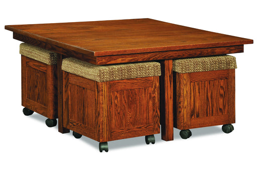 Five Piece Square Table Bench Set