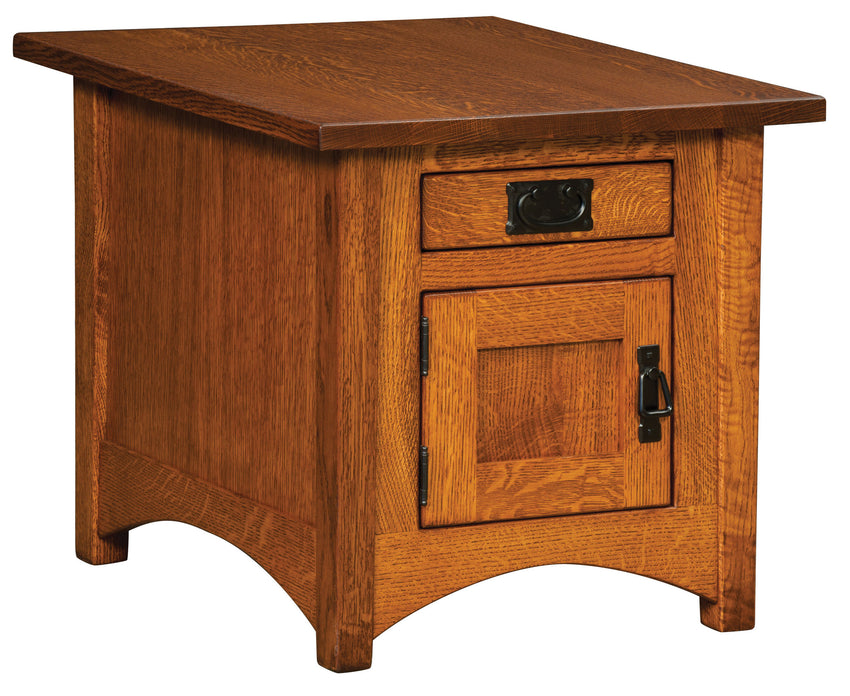 Arts & Crafts Cabinet End Table