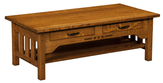 Boulder Creek Coffee Table with walnut inlay