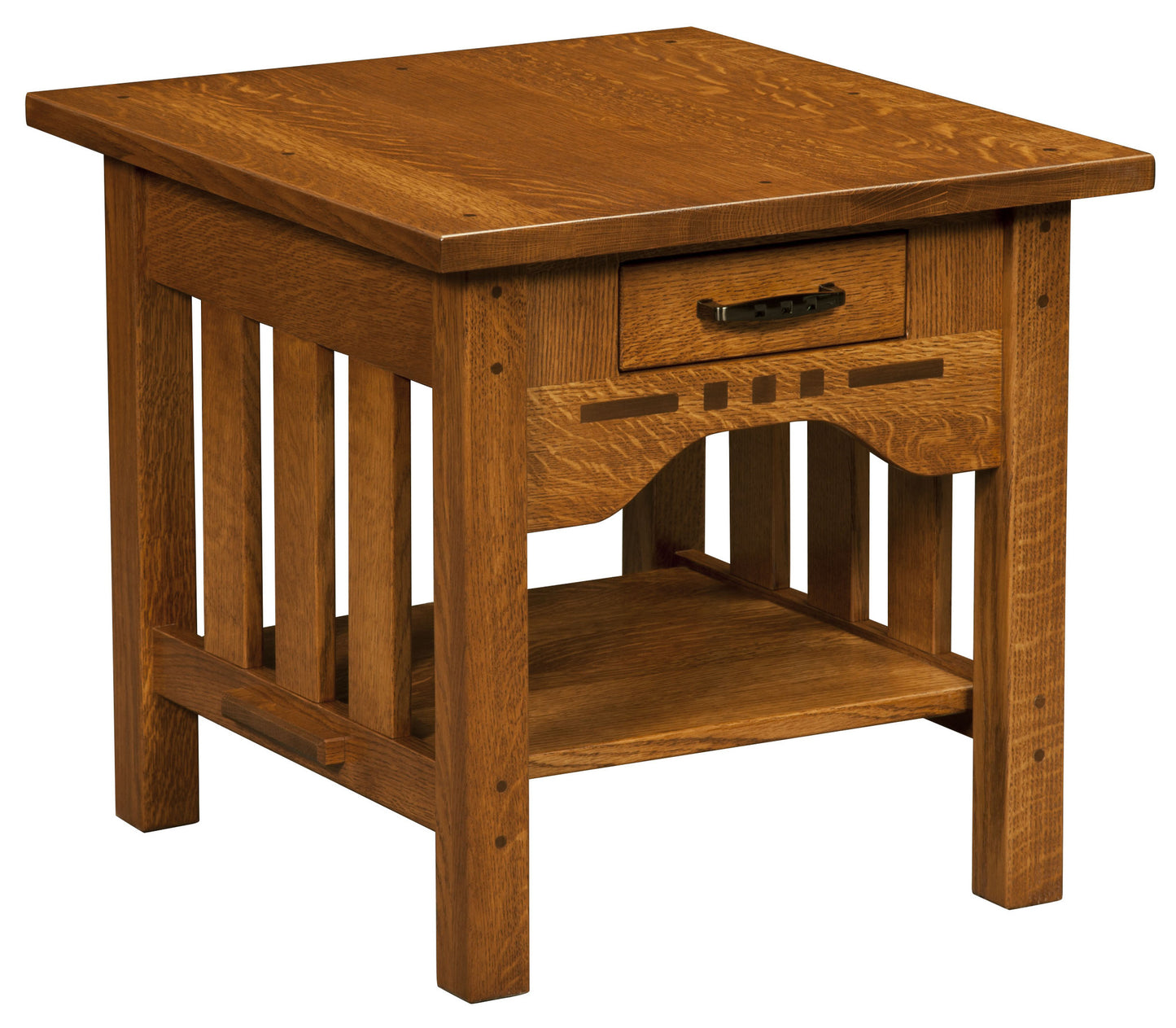 Boulder Creek End Table walnut inlay