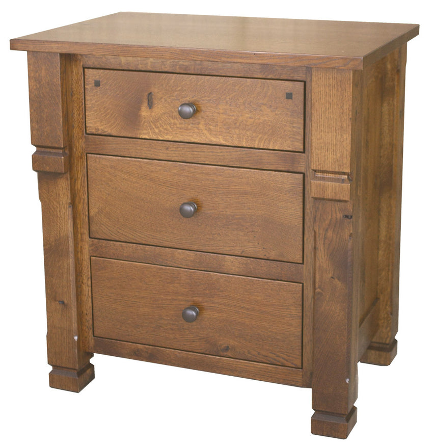 Brockport 3 Drawer Nite Stand