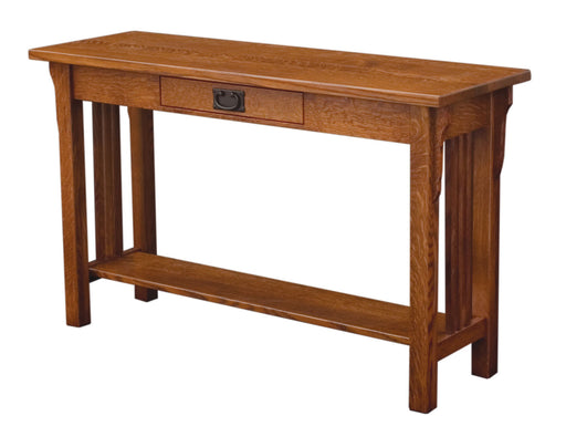 Camden Mission Sofa Table Open