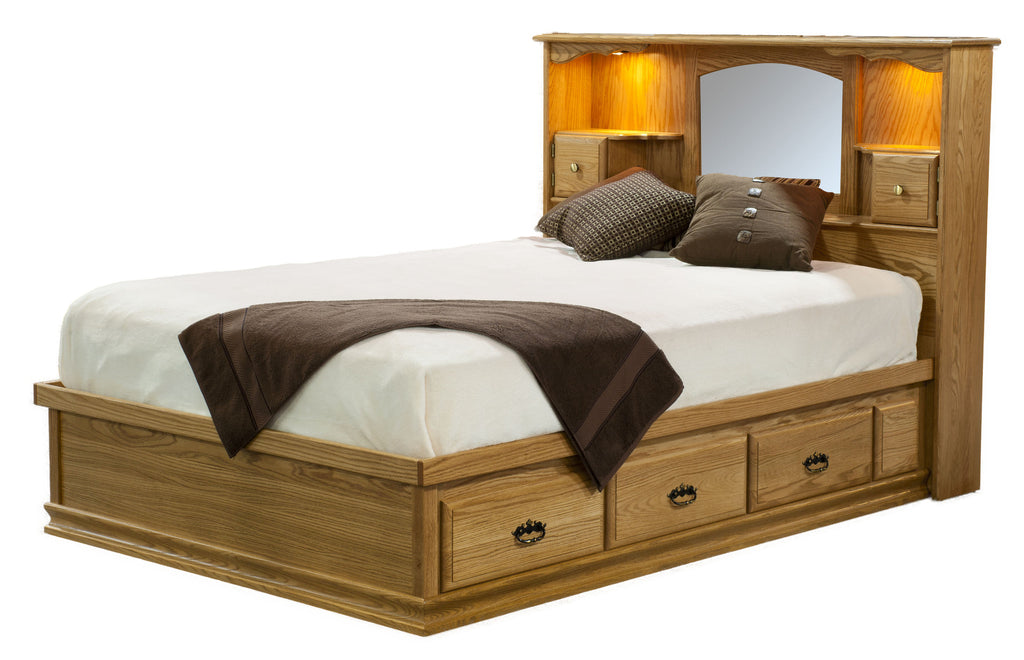 Captain s Bed Traditional Style with Baskets ES Plain and