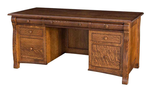 Castelbury Flattop Desk with Finished Back