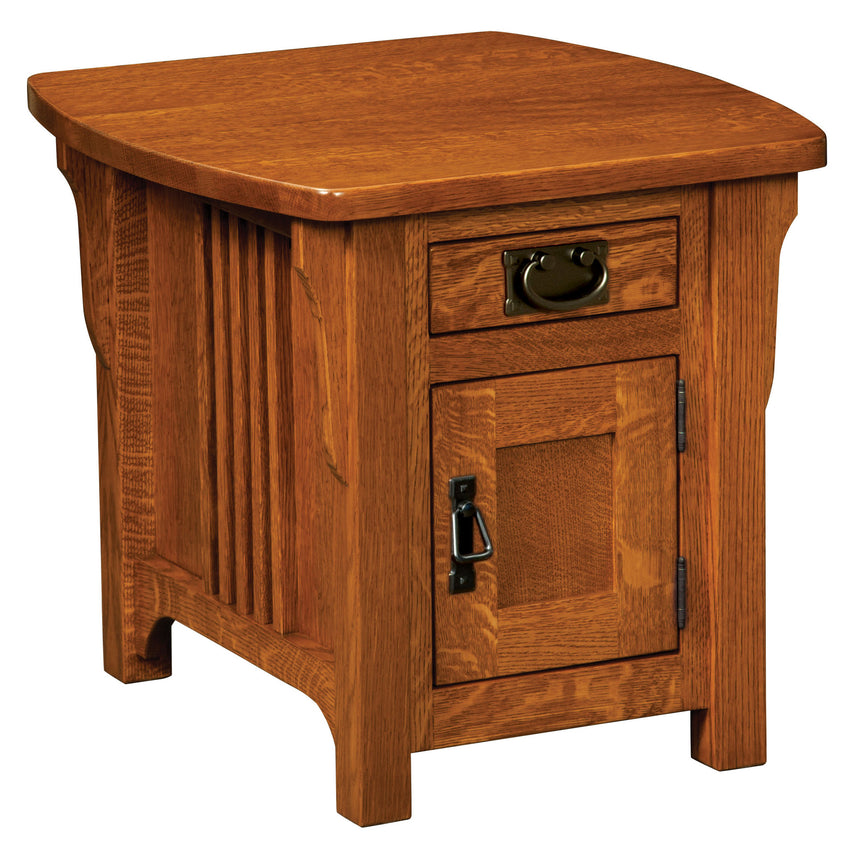 Craftsman Mission Cabinet End Table