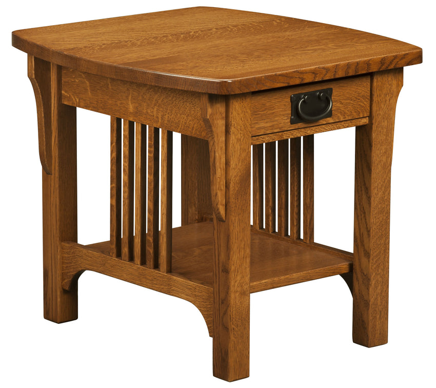 Craftsman Mission End Table Open