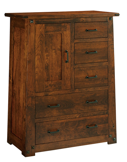Encada Chest, 5 Drawers, 1 Door