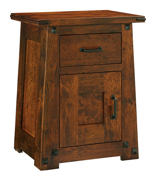 Encada Nightstand, 1 Drawer, 1 Door