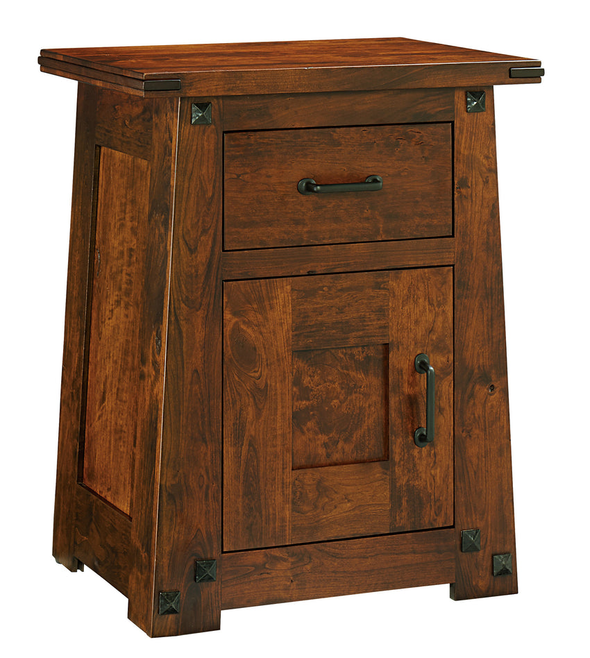 Encada Nightstand, 1 Drawer, 1 Door