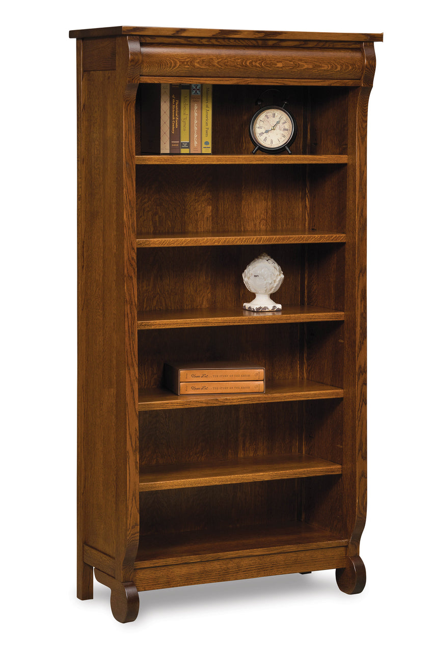 Old Classic Sleigh 5 shelf bookcase