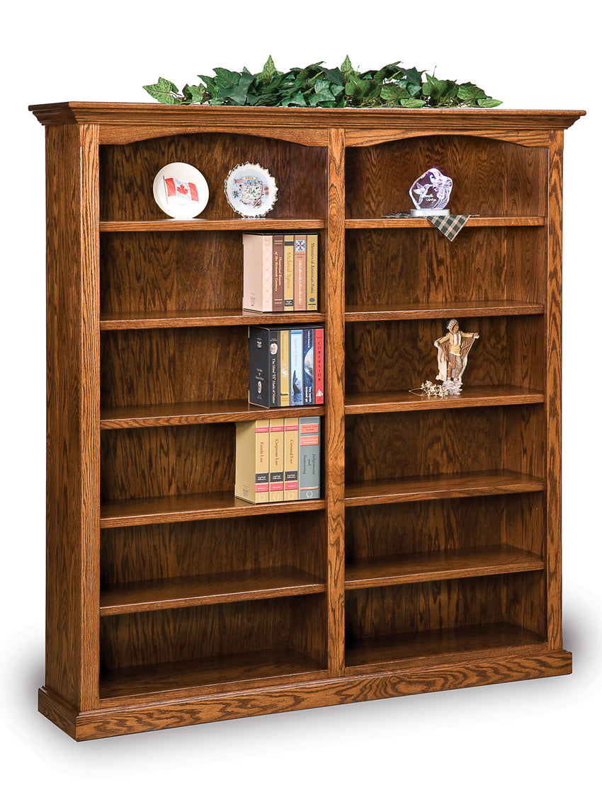 Hoosier Heritage 10 shelf double bookcase