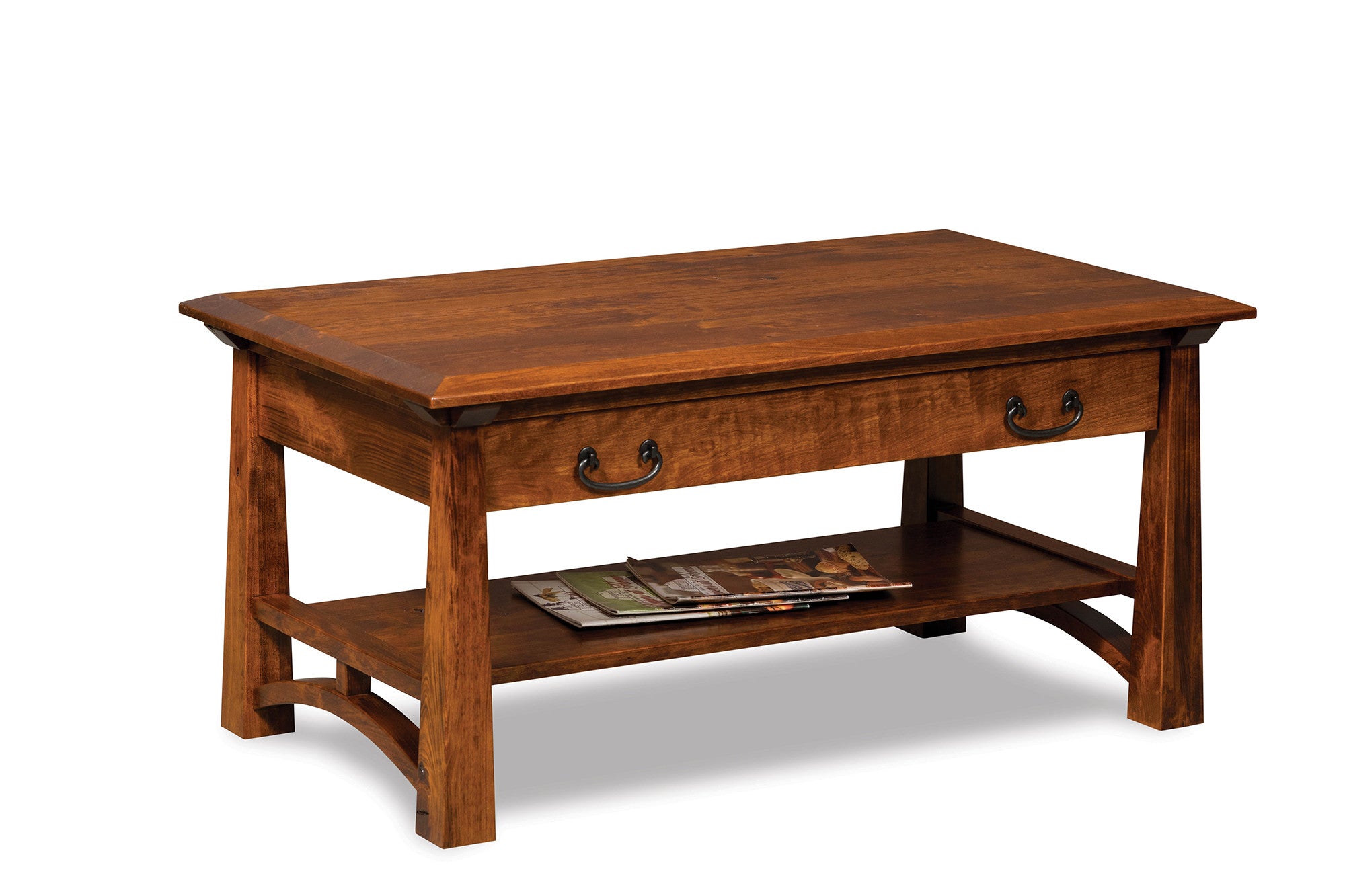 Artesa Open Coffee Table with Drawer and Shelf – Plain and Simple Furniture