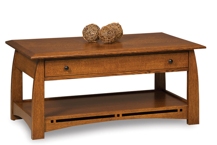 Boulder Creek Open Coffee Table w/Drawer