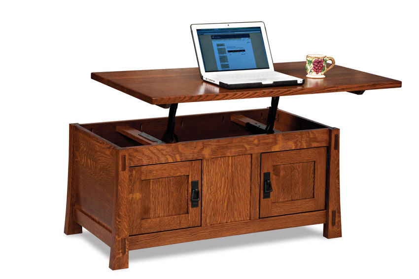 Modesto Enclosed Lift Top Coffee Table w/Doors