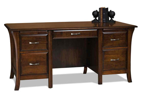 Ensenada 5 drawer desk w/finished backside