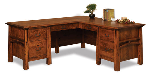 Artesa 6 drawer L desk