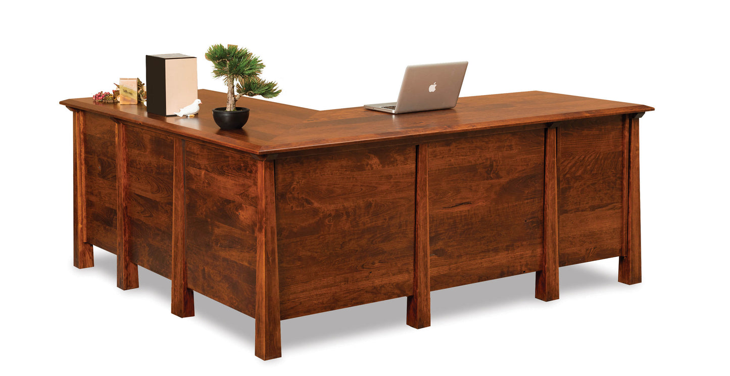 Artesa 6 drawer L desk
