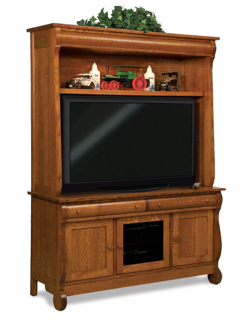 Old Classic Sleigh 3 door, 2 drawer, 2 pc. LCD Cabinet