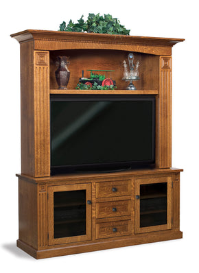 Manhattan Mission 2 door, 3 drawer, 2 pc. Home Theater Entertainment Center