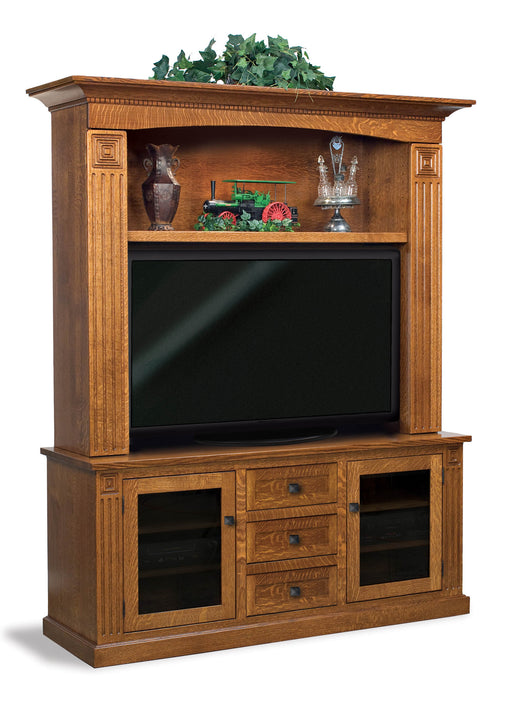 Manhattan Mission 2 door, 3 drawer, 2 pc. Home Theater Entertainment Center