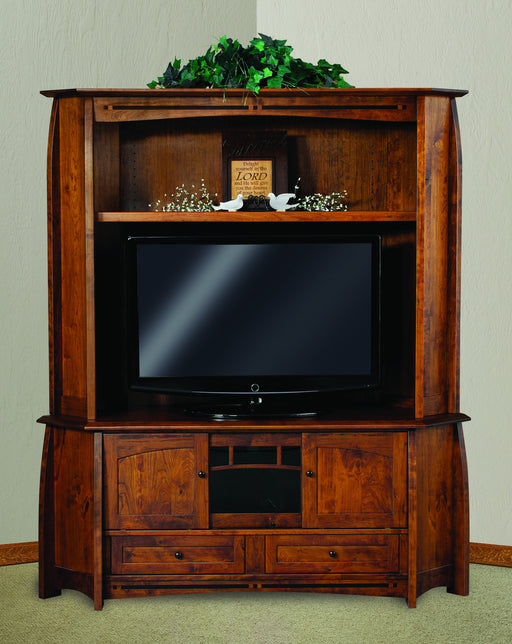 Boulder Creek 3 door, 2 drawer,  2 pc. Corner LCD Hutch