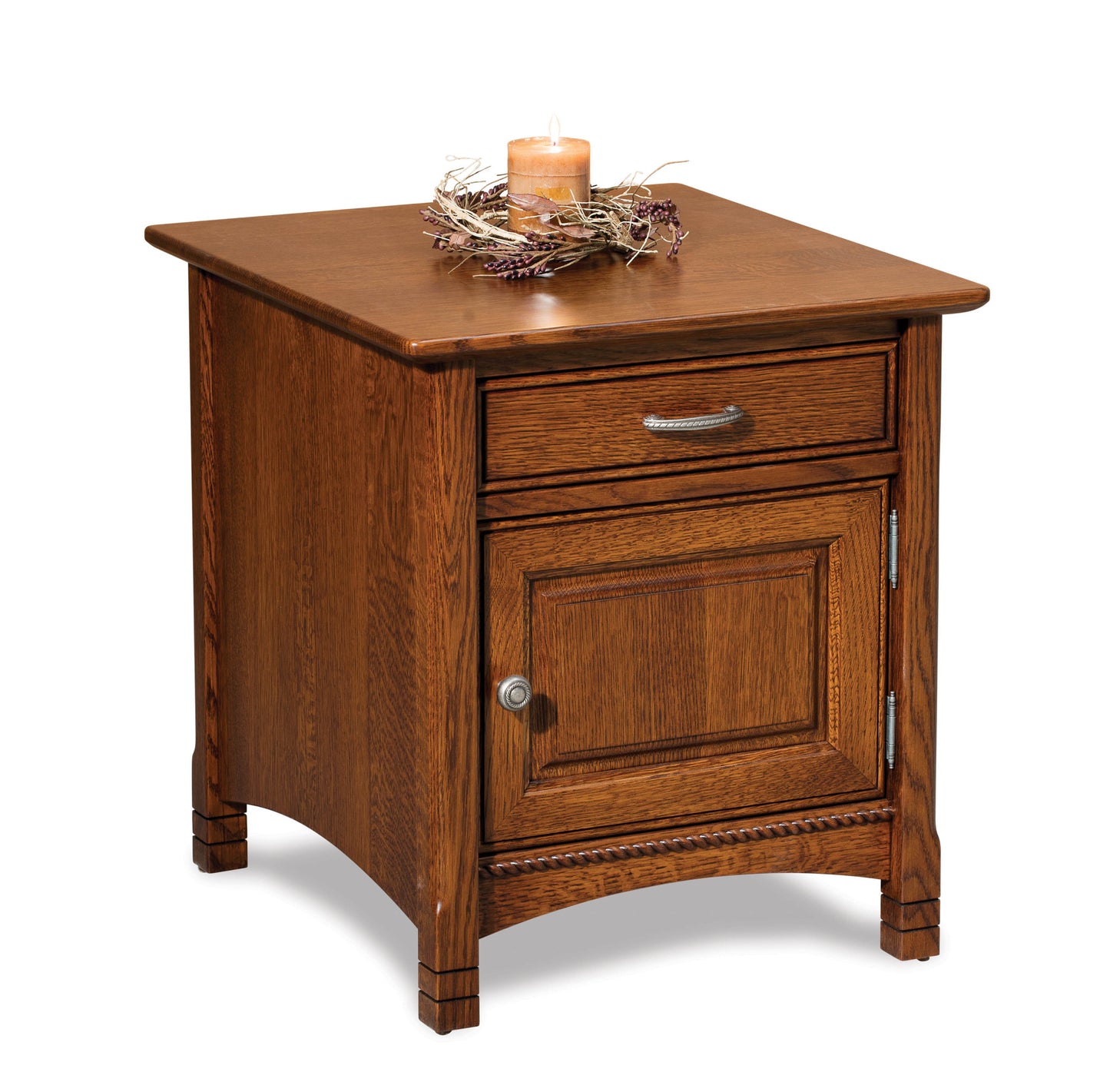 West Lake Enclosed End Table w/Drawer & Door