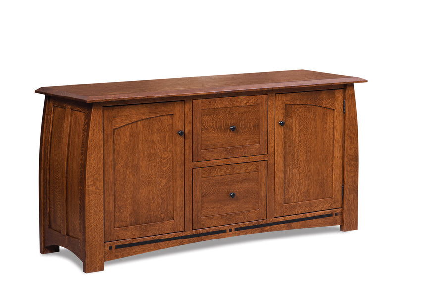 Boulder Creek 2 drawer, 2 door Lateral file console