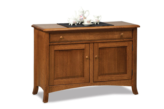 Carlisle Enclosed Sofa Table w/Drawer, Doors & Shelf